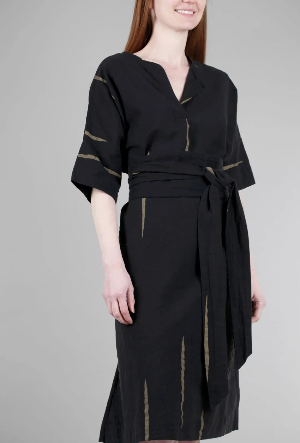 Discount Evie Lou Belt Dress, Black Scratch