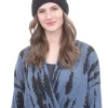 Cheap Evie Lou Cable Pompom Hat, Black