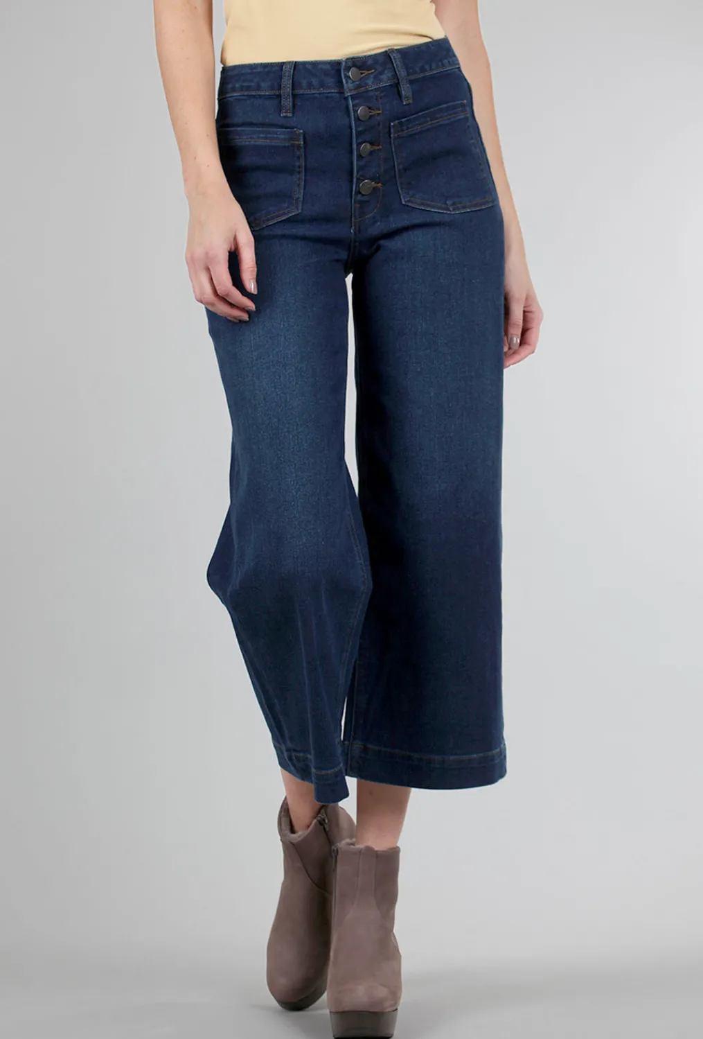 Shop Evie Lou Greta Denim, Backward Blue