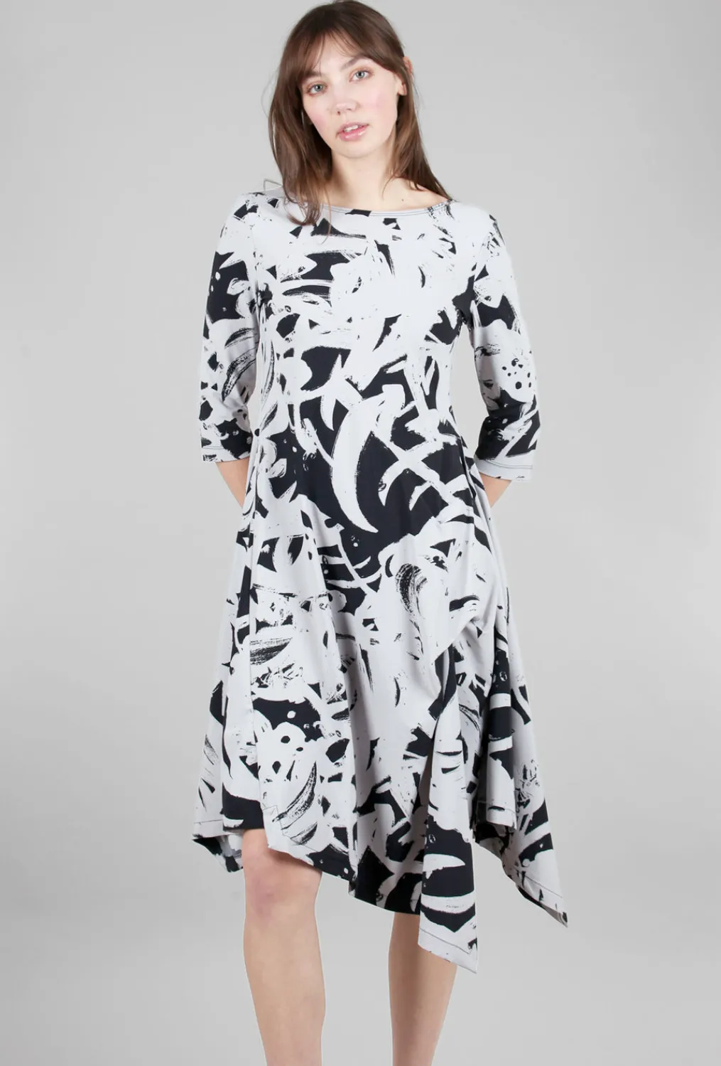 Discount Evie Lou Lita Dress, Melrose Gris Print
