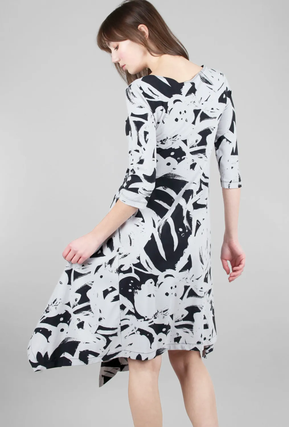 Discount Evie Lou Lita Dress, Melrose Gris Print