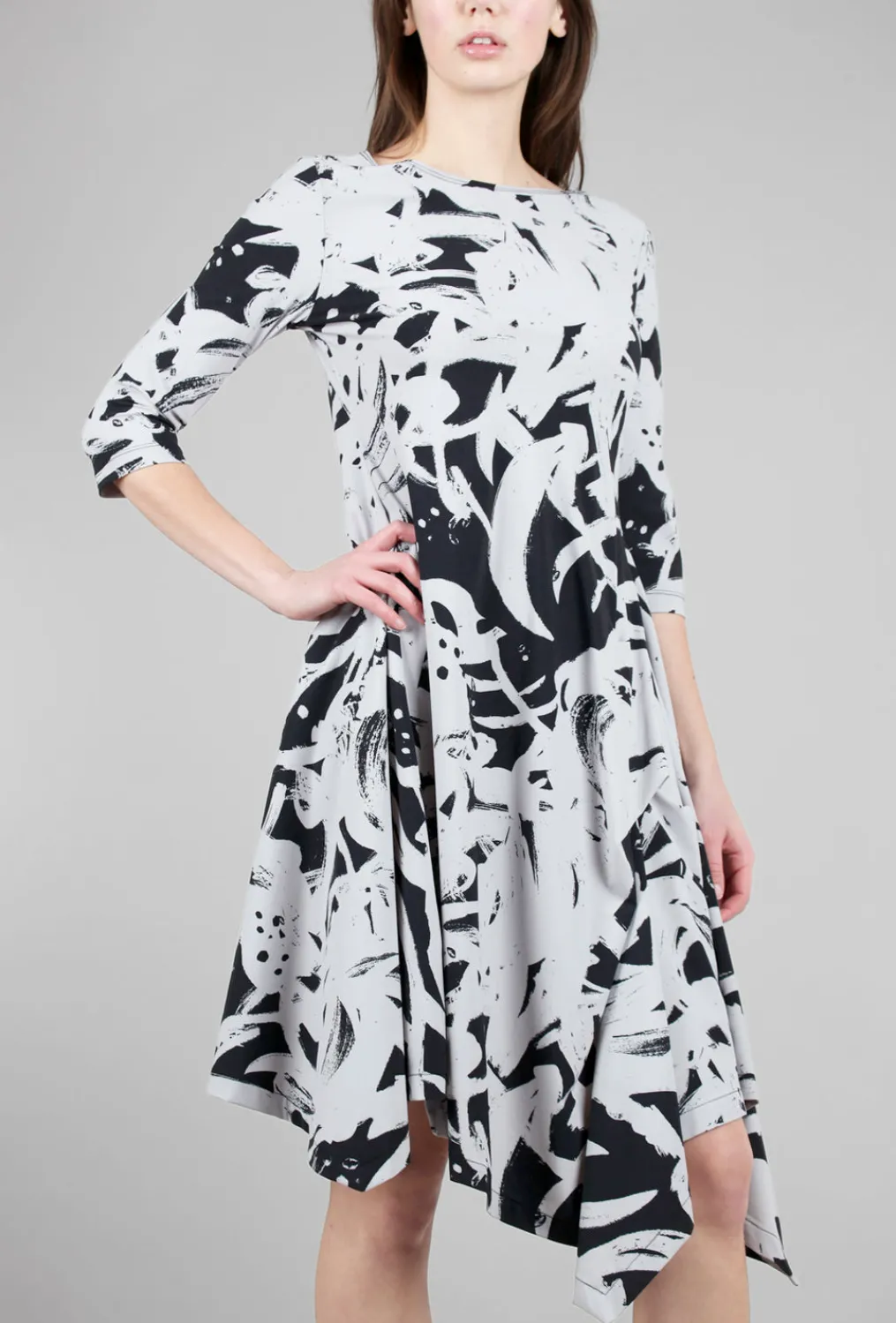 Discount Evie Lou Lita Dress, Melrose Gris Print