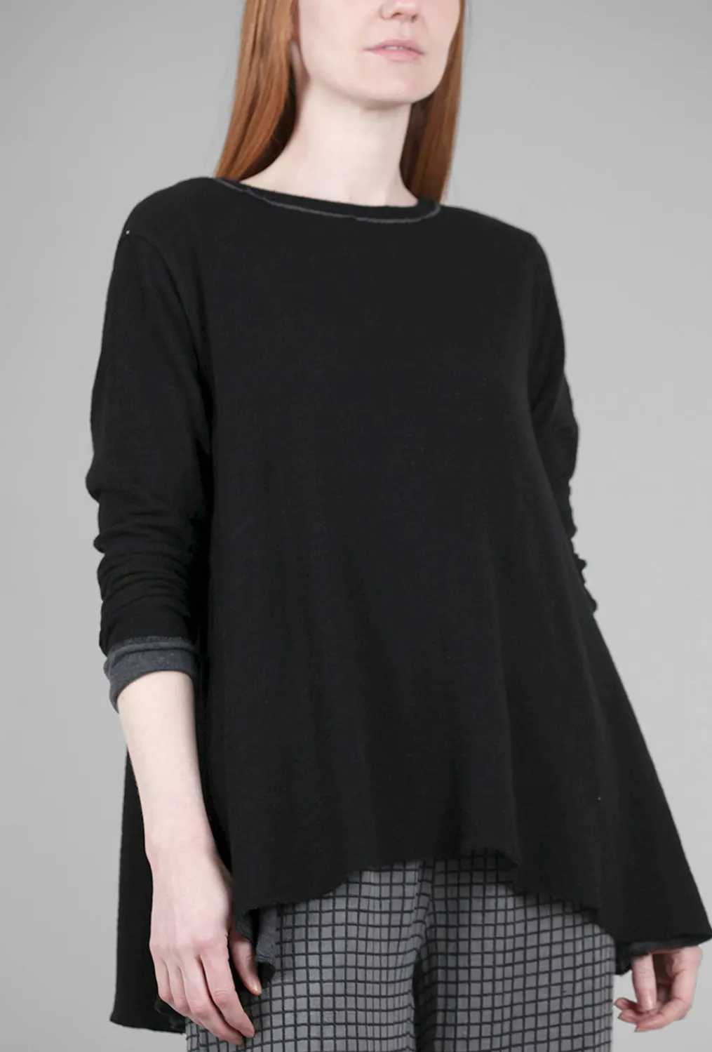 Cheap Evie Lou Long Angel Tee, Black