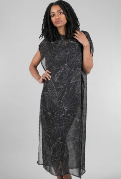 Flash Sale Evie Lou Pipio Long Poncho, Fiori Neri