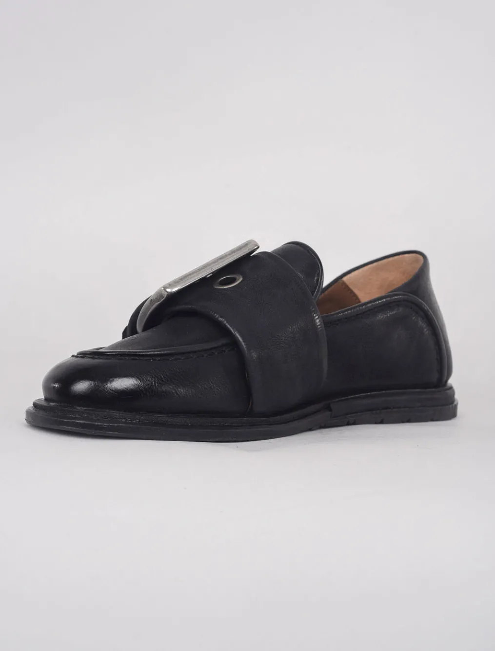 Store Evie Lou Thaine Buckle Slide, Nero Black