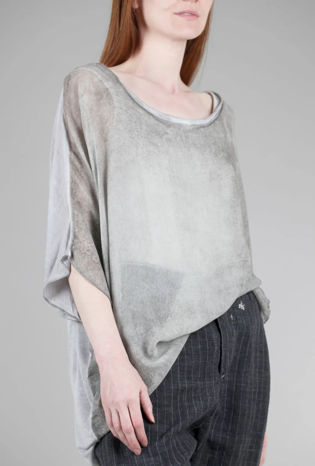 Cheap Evie Lou Acid Spray Top, Gray