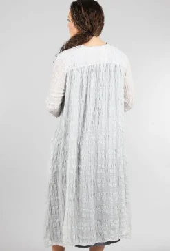 Clearance Evie Lou Airy Silk Pucker Duster, Cement