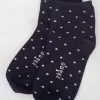 Store Evie Lou Alice Polka Dot Anklet, Black