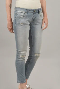 Cheap Evie Lou Anita Washed Denim, Light Blue