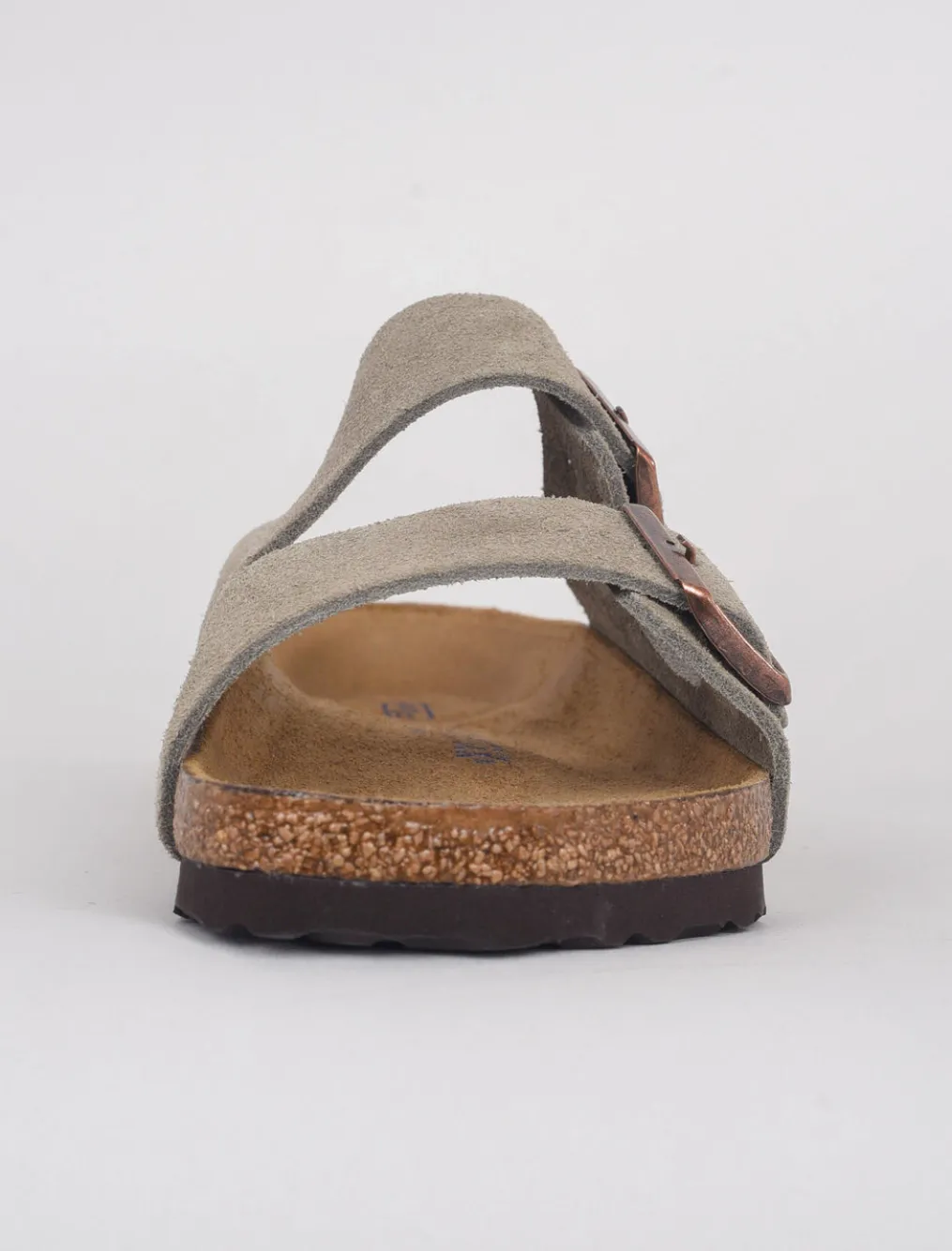 Store Evie Lou Arizona Soft Bed Sandal, Taupe Suede