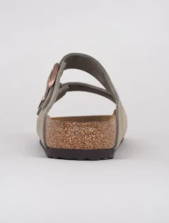 Store Evie Lou Arizona Soft Bed Sandal, Taupe Suede
