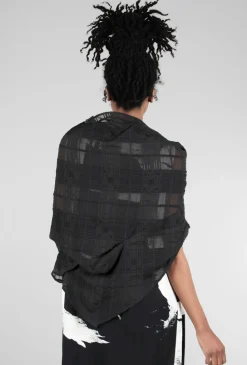 Cheap Evie Lou Artful Texture Shrug, Black