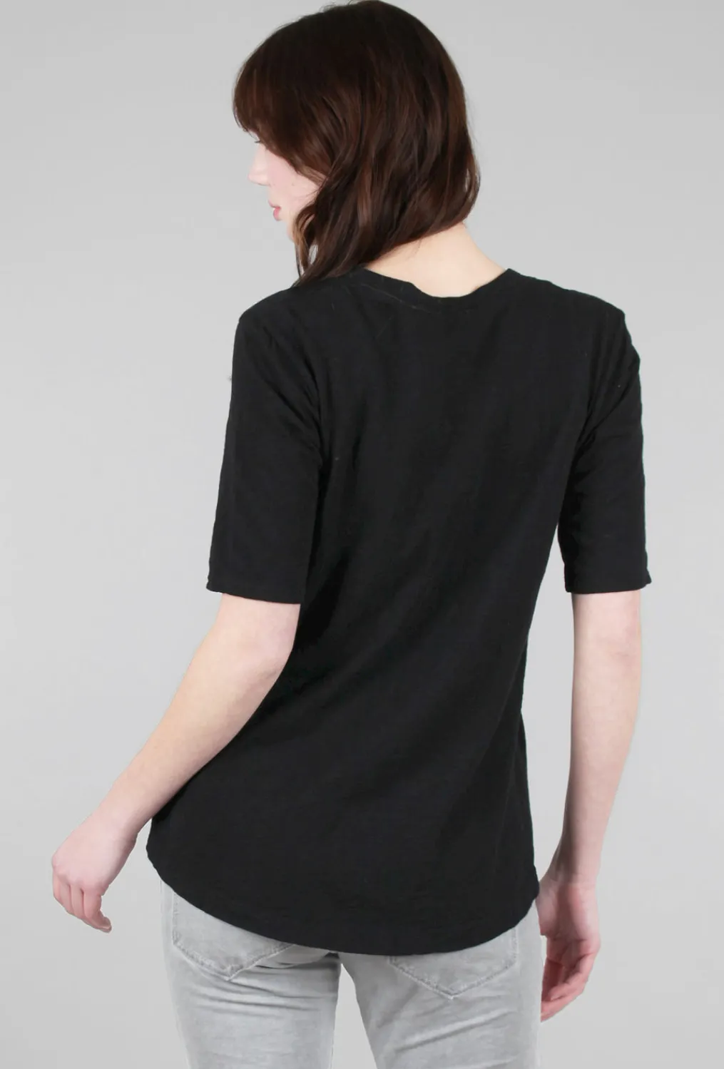 Sale Evie Lou Baby Baby Trapeze Vee Tee, Black