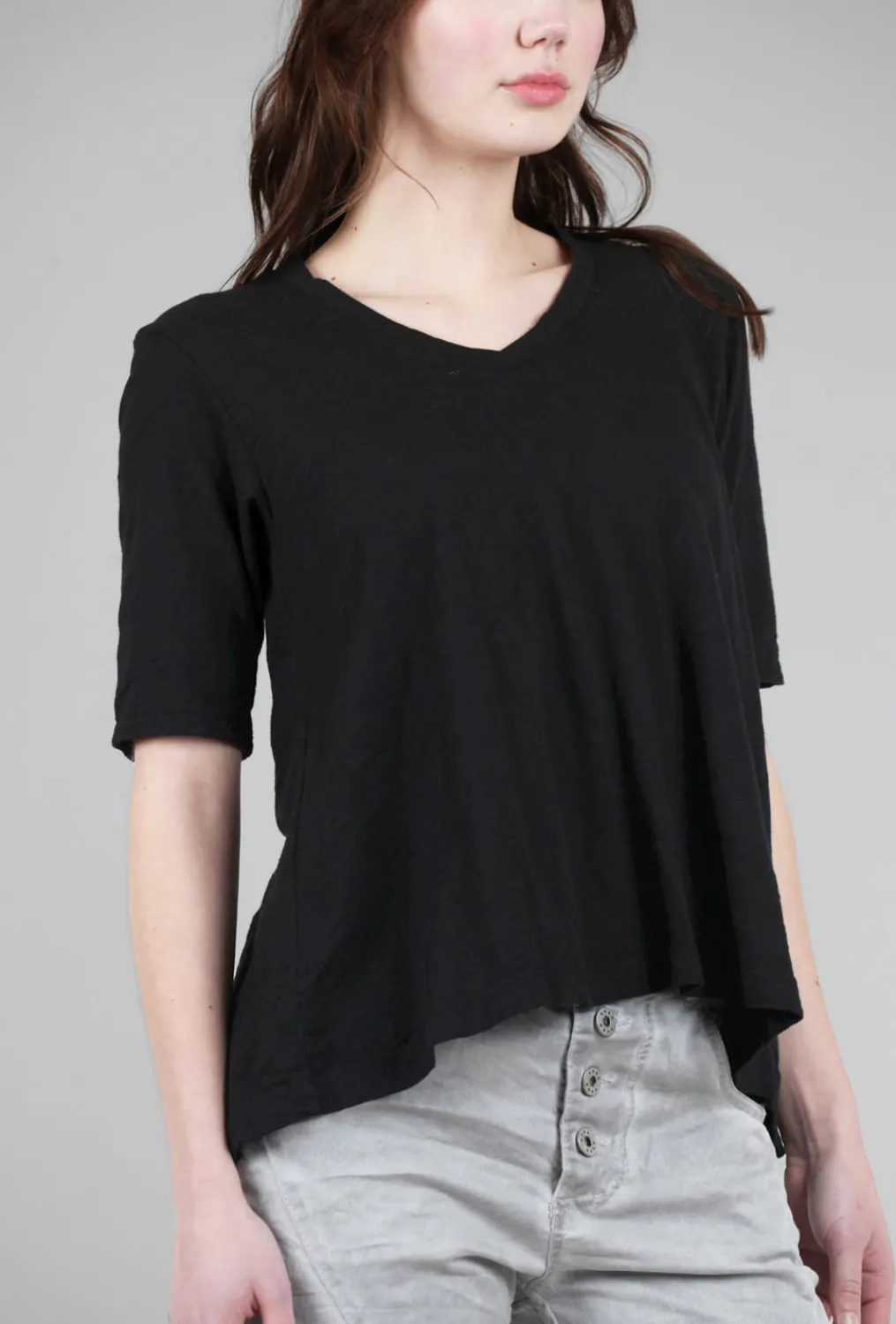 Sale Evie Lou Baby Baby Trapeze Vee Tee, Black