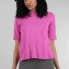 Outlet Evie Lou Baby Fit Shrunken Crew, Fuchsia