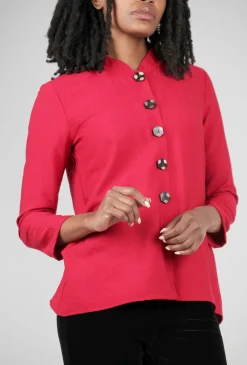 Cheap Evie Lou Bella Rayon Top, Cranberry