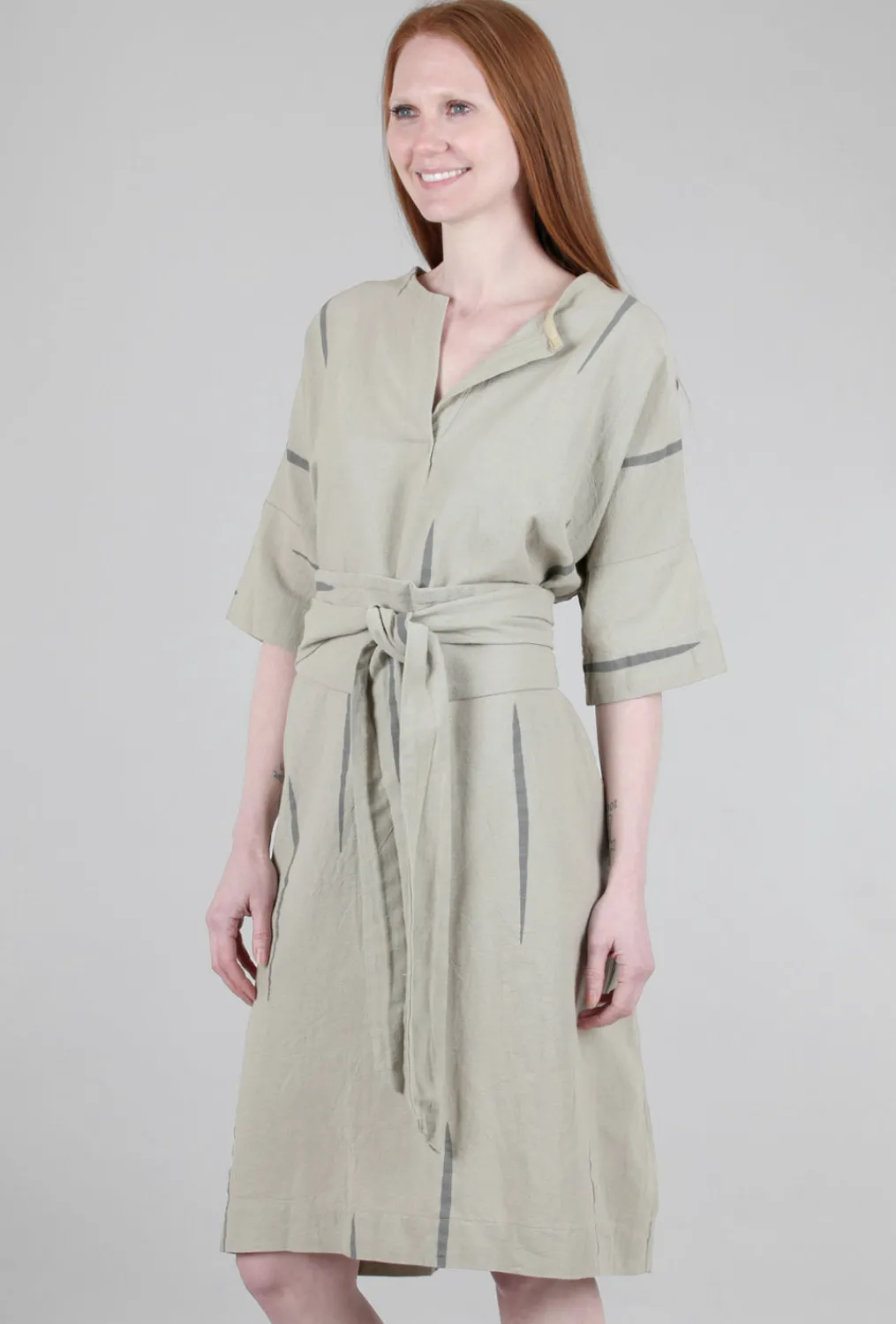 Outlet Evie Lou Belt Dress, Oatmeal Scratch