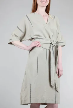Outlet Evie Lou Belt Dress, Oatmeal Scratch