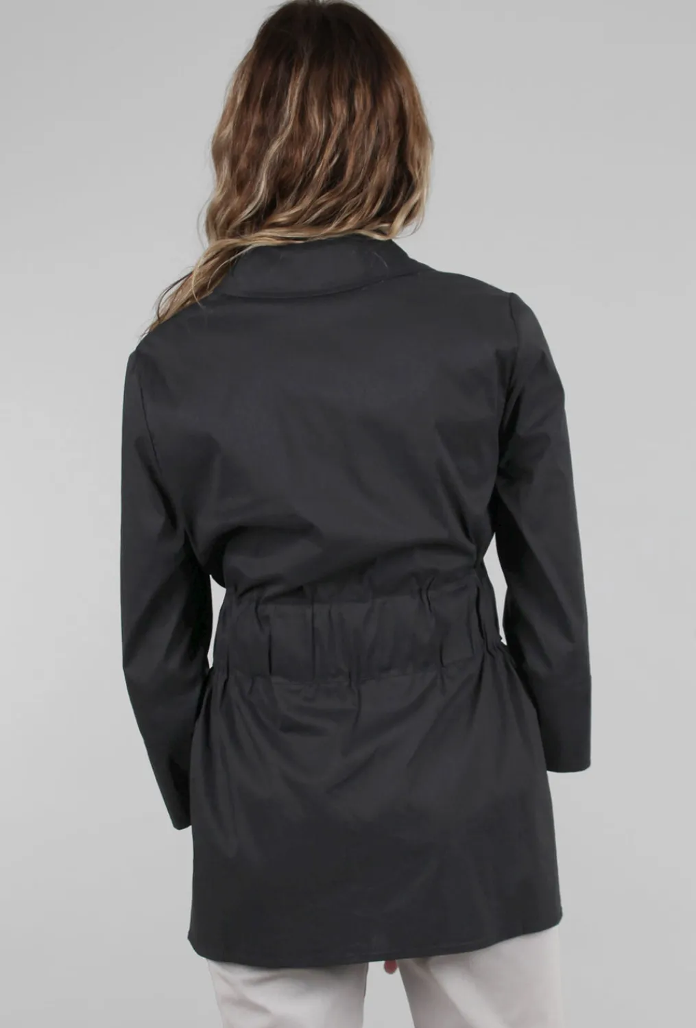 Flash Sale Evie Lou Belted Button-Up Blouse, Black