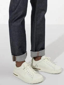 Outlet Evie Lou Bend Leather Sneaker, White