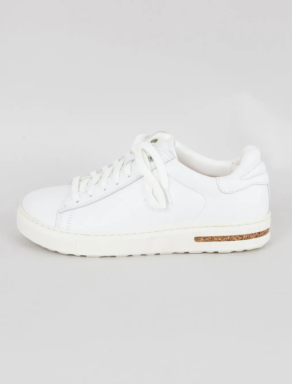 Outlet Evie Lou Bend Leather Sneaker, White