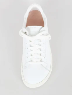 Outlet Evie Lou Bend Leather Sneaker, White