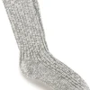 Outlet Evie Lou Birk Cotton Slub Sock, Gray