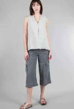 Discount Evie Lou Birk Gaucho Pant, Black Pearl