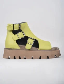 Discount Evie Lou Biscotti Sandals, Lime