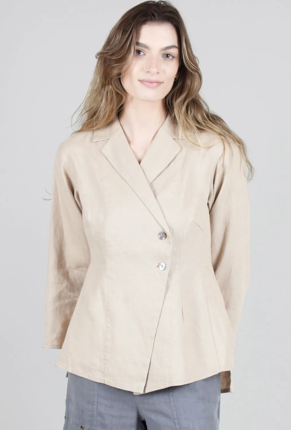 Hot Evie Lou Blixen Blazer, Warm Taupe