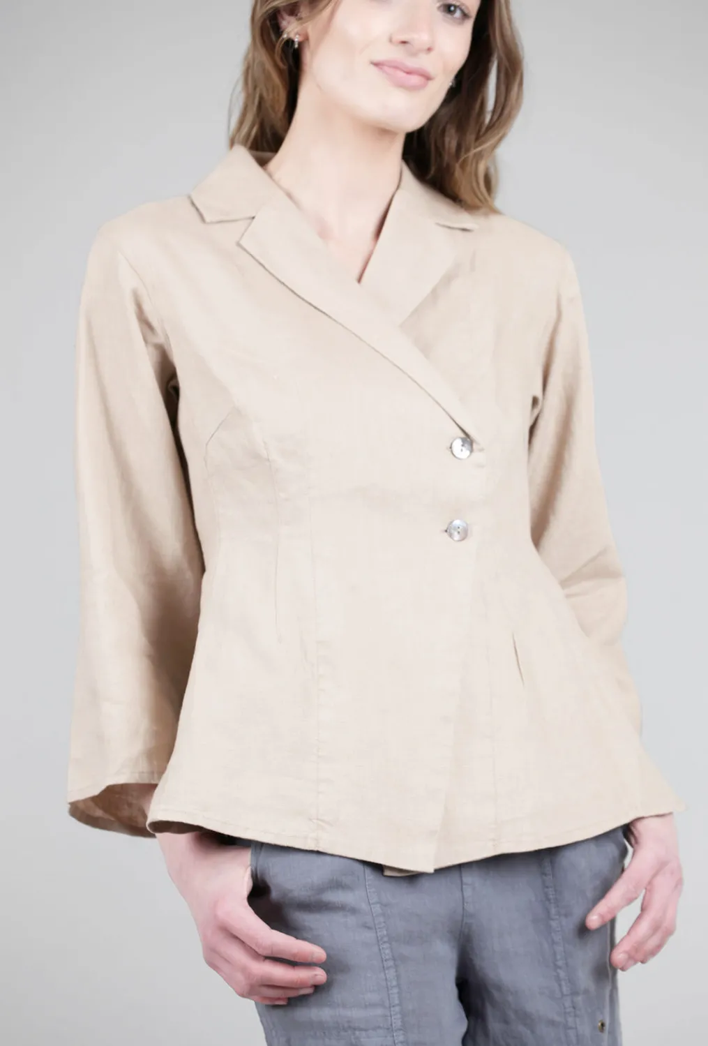 Hot Evie Lou Blixen Blazer, Warm Taupe