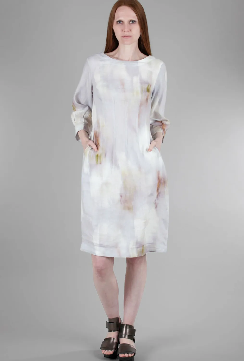 Best Evie Lou Blurry Bloom Dress, Ivory