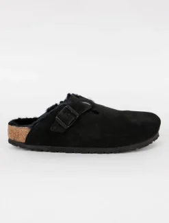 Cheap Evie Lou Boston Shearling Clog, Black