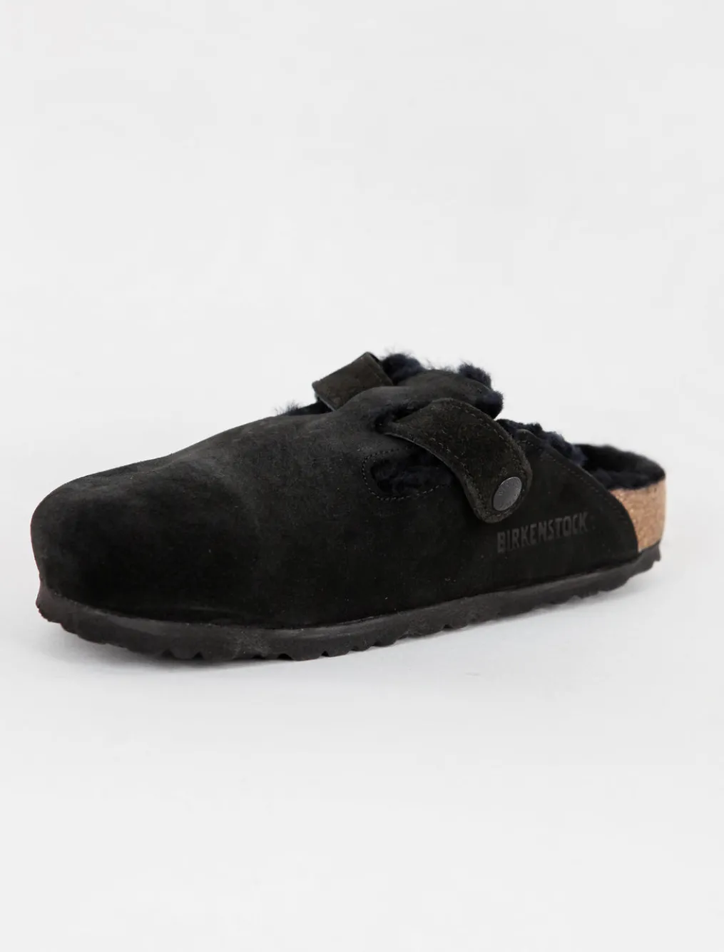 Cheap Evie Lou Boston Shearling Clog, Black