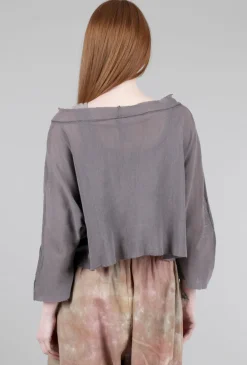 Store Evie Lou Boxy Mesh Pullover, Lavender