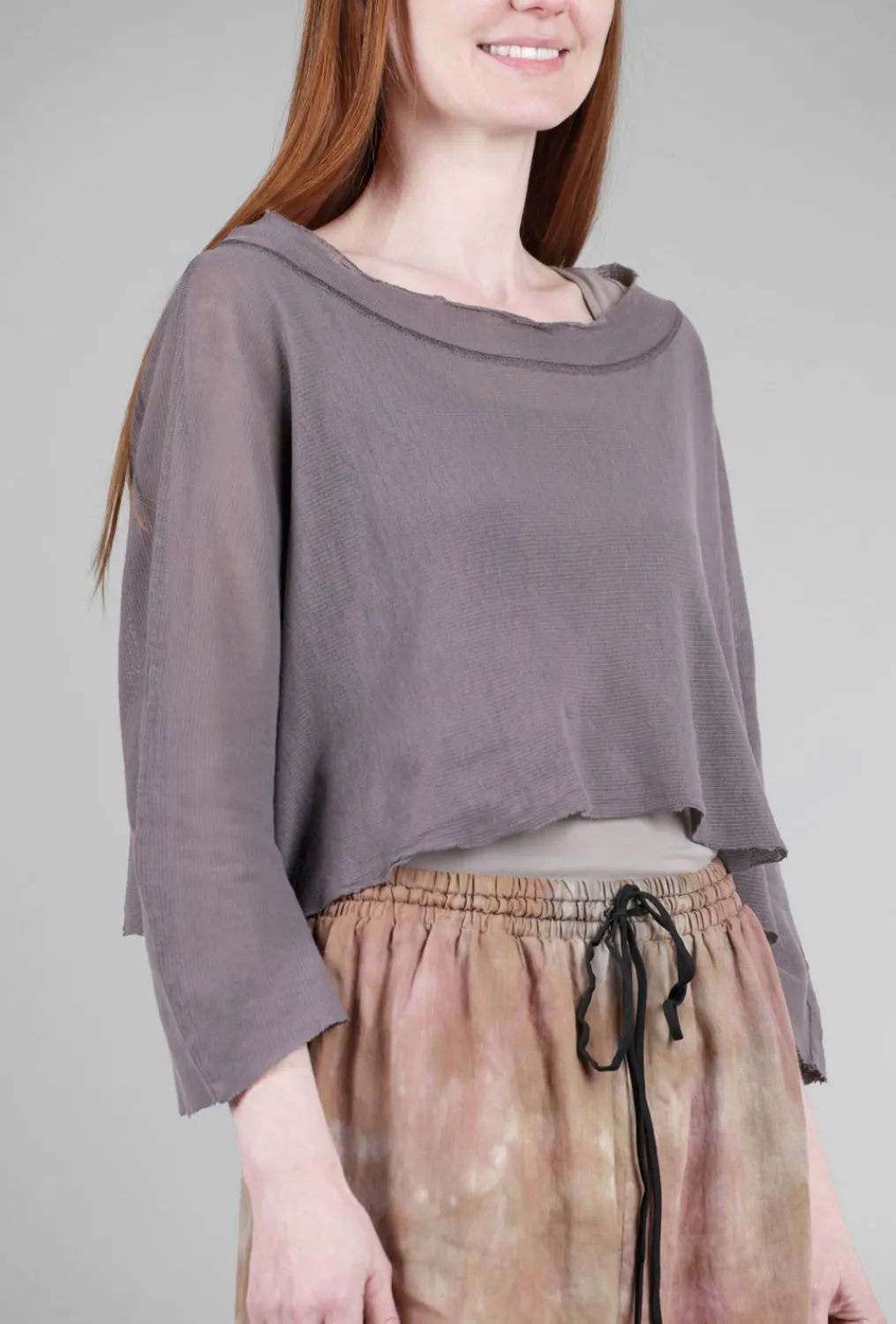 Store Evie Lou Boxy Mesh Pullover, Lavender