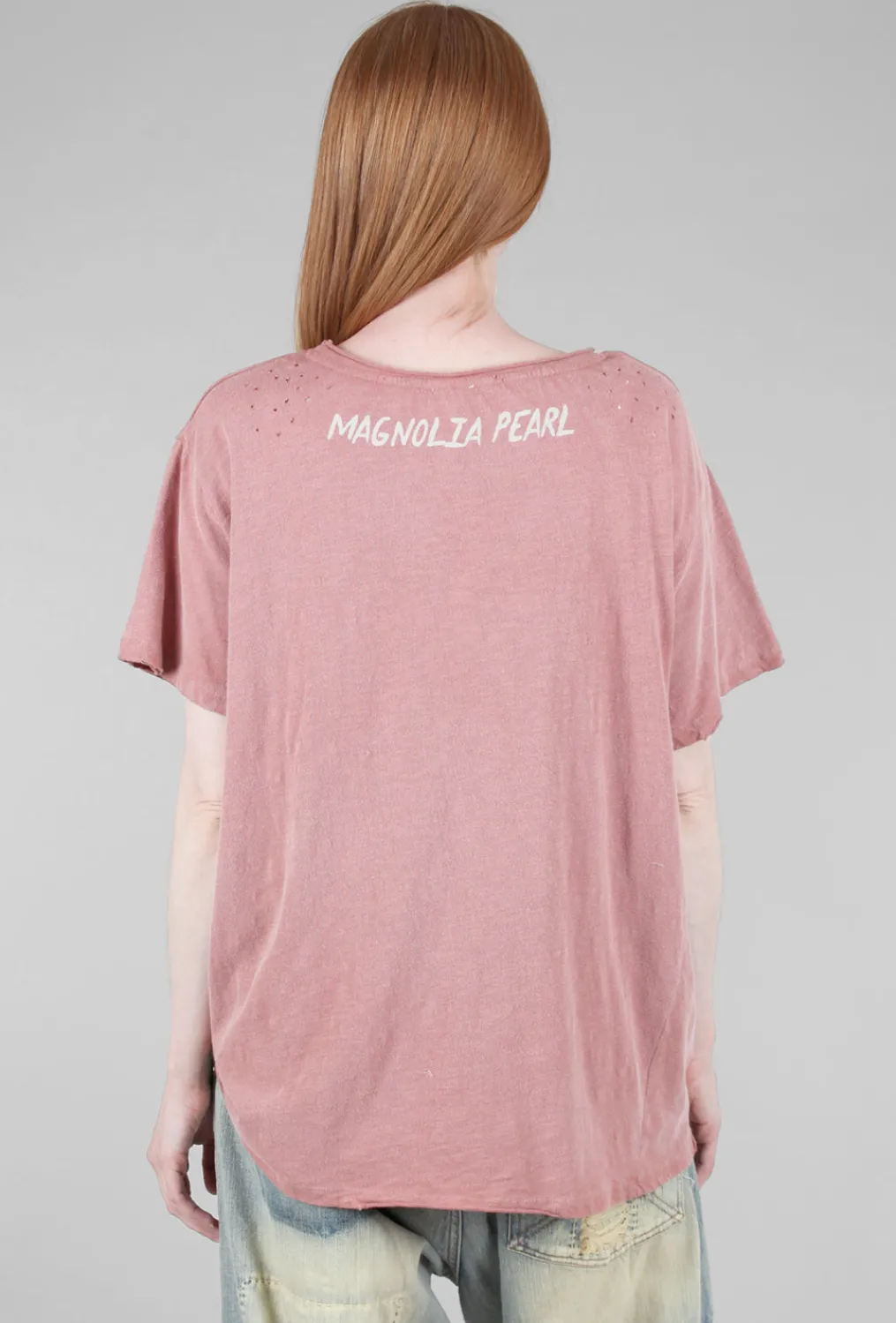 Store Evie Lou Boyfriend Tee, Lunar Disco/Bisou