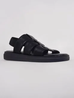 Best Evie Lou Brenna Fisherman Sandal, Black