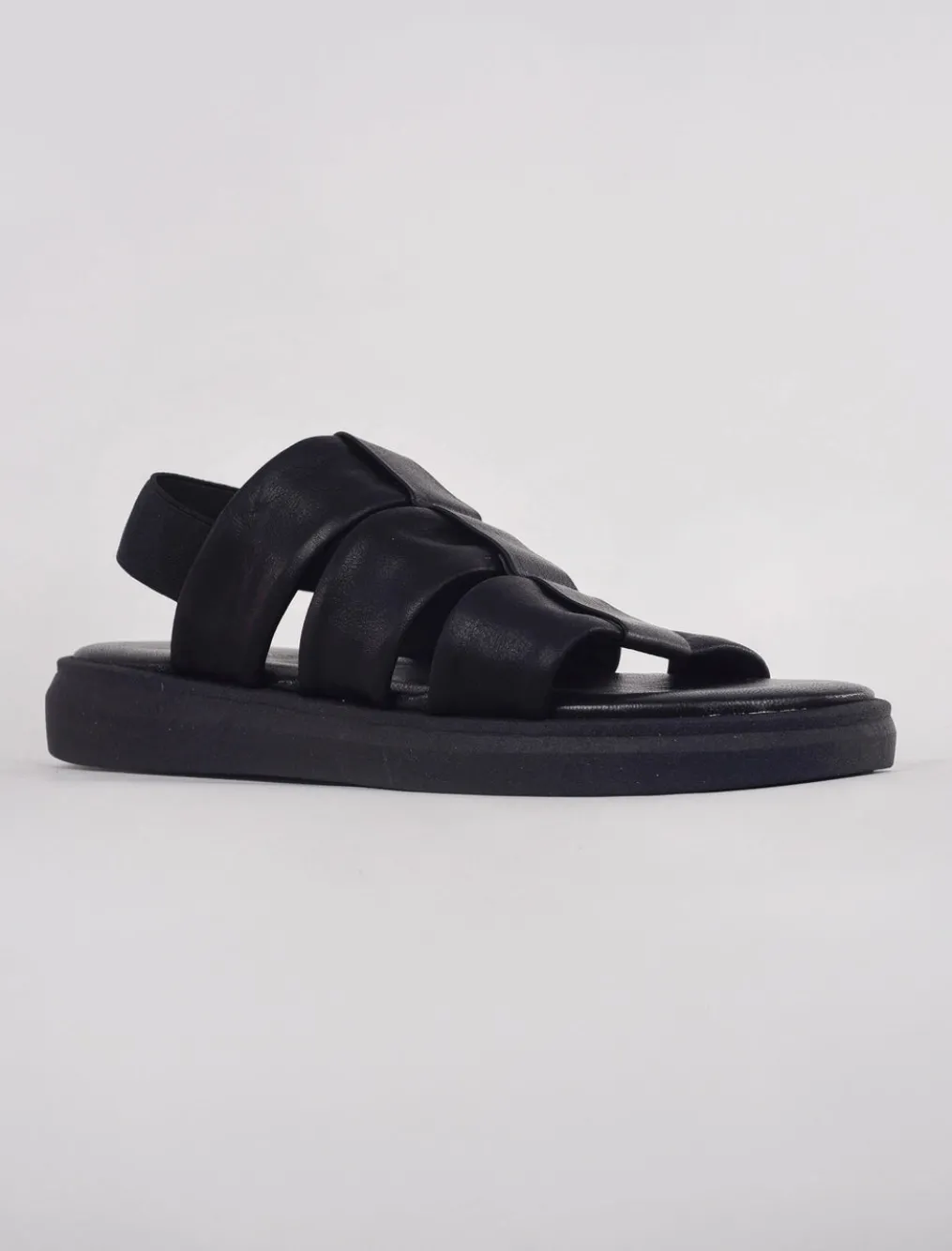 Best Evie Lou Brenna Fisherman Sandal, Black