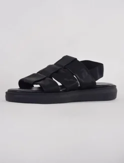 Best Evie Lou Brenna Fisherman Sandal, Black