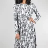 Cheap Evie Lou Bubble Knit Knot Dress, White/Thyme
