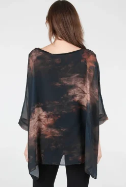 Sale Evie Lou Capri Poncho Top, Velvet/Earth