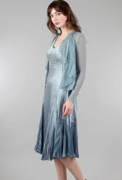 Fashion Evie Lou Carolyn Dress/Jacket Combo, Ocean Blue Ombre