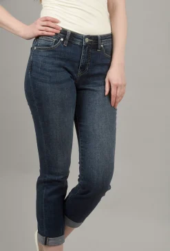 Discount Evie Lou Carter Girlfriend Jeans, Thorne Blue