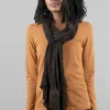Best Sale Evie Lou Cashmere Love Scarf, Hand-Dyed Brown