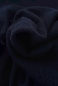 Online Evie Lou Cashmere Love Scarf, Royal Blue/Black