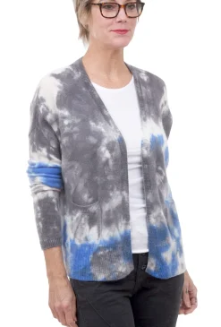 Cheap Evie Lou Cashmere Pocket Cardie, Blue
