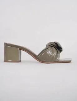 Cheap Evie Lou Cay Patent Sandal, Smoke