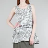 Discount Evie Lou Check Pbn Tank, Olive Print