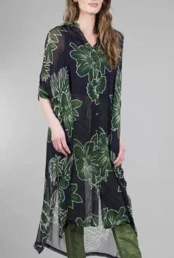 Store Evie Lou Chiffon Floral Topper, Royal Blue